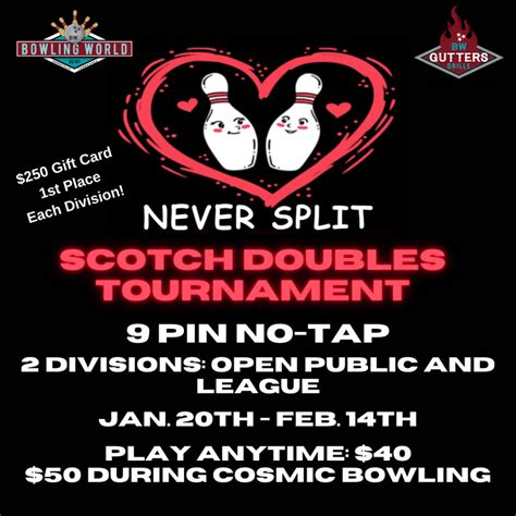 scotch doubles bowling tournament.